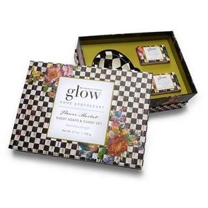 Mackenzie Childs Flower Market Bar Soap & Dish Set